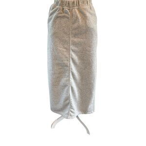 Forever 21 Heather Gray Midi Skirt with slit in back Size Small NWOT
